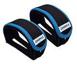 Onipax 1 Paar Fahrradpedal Strap Toe Clips Straps Tape (blau)
