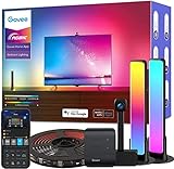 Govee Immersion Kit, TV Hintergrundbeleuchtung mit Kamera und Smart LED Lightbar, LED Strip, WiFi RGBIC LED Streifen für 55-65 Zoll TV und PC, funktioniert mit Alexa und Goog