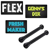 Farbiges Zieh Röhrchen & EC Kreditkarten Look Karten Alu Snuff Snorter Tube Bullet Sniffer Snuffer Portionierer für Schnupftabak - Farbe & Menge frei wählbar (3 Karten - 2x Schwarz)