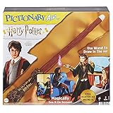 PICTIONARY AIR Harry Potter Family Drawing Game, Zauberstab, 112 doppelseitige Hinweiskarten mit Bild Bonus Hinweise (English Version)