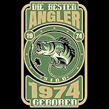 Die besten Angler sind 1974 geboren: Cooles Geschenk zum Geburtstag Geburtstagsparty Gästebuch Eintragen von Wünschen und Sprüchen lustig 108 Seiten / Design: Angelsp