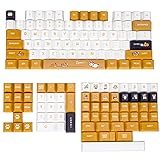 Cherry Profile 145 Tasten PBT Tastenkappe Full Kit Farbsublimation ANSI Layout Keycap Corgi Thema für mechanische Gaming-Tastatur Cherry MX Gateron Kailh Switches (Corgi)