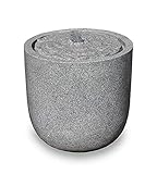 Kiom Gartenbrunnen Terrassenbrunnen FoVat Sandstein 37x35 cm Led 10881