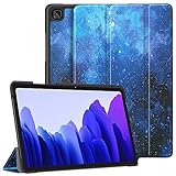 Dadanism Hülle für Galaxy Tab A7 10.4 2020, Leicht PU Schutzhülle mit Standfunktion und Auto Schlaf/Wach Funktion, Case Cover für Samsung Galaxy Tab A7 10.4 Zoll 2020 Tablet - Blau Stern H