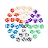 THE TWIDDLERS 140 Stück Polyedrische Würfel, DND Dice für Dungeons and Dragons und alle Anderen Rollenspiel, Brettspiele & Tischsp