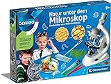 Clementoni 69804 Galileo Science – Natur unter dem Mikroskop, Biologie-Labor für kleine Forscher, Mikrobiologie für Schulkinder, ideal als Geschenk, Spielzeug für Kinder ab 9 J