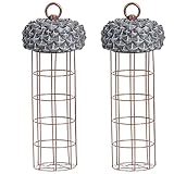 SIDCO Meisenknödelspender 2 x Knödelhalter Meisenknödelautomat Futtersilo F