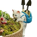 Gongcheng Niedliche Garten kreative Dekorationen Katzen förmige Landschafts Puppen Miniatur-Wohnk