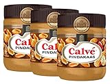Calvé Pindakaas 3 x 350g - Erdnußbutter - Peanut Butter - Ohne Zuck