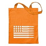 Kiwistar Munition Flagge USA Tragetasche Baumwolltasche Stoffbeutel Umhängetasche Langer Henk