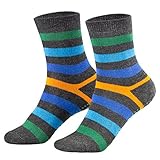 Piarini 2 Paar Kinder Stoppersocken ABS Socken Anti Rutschsocken Noppen Baumwolle Jungen Mädchen Anthrazit Gr. 31 32 33 34