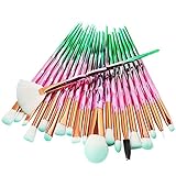 Solike 20 Stück Make-up Pinsel zum professionellen Auftragen von Lidschatten Eyeliner Einhorn Pinsel Schminkpinsel Kosmetikpinsel Lidschatten Gesichtspinsel Foundation Eyeliner Pinsel (A)