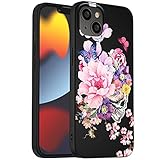 kompatibel mit iPhone 13 Silikon Case,Süßes Blumenmuster Hülle Ultra Dünne Silikon Handyhülle Anti-Scratch Stoßfest Schutz Flexible Kratzfest für iPhone 13 (2021) 6,1 Zoll-4