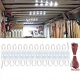 WOWLED 75 LED Auto Innenleuchten Kit Hell Weiß Beleuchtung Dome Lampe Deckenlampe LED Projekt Linsenbeleuchtung Lampe Arbeitslicht für LKW Auto Kit Fahrzeug, Wohnmobil, Deckenleuchte, DC 12V (Weiß)