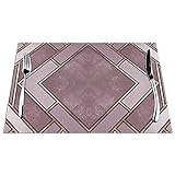 Tischsets 6er Set Platzset, rutschfest Hitzebeständig Abgrifffeste PVC Drucken Art Deco City. Platzsets für zu Hause Küche, Restaurant, Speisetisch 45 x 30