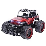 Tastak Legierung Shell Fernbedienung Auto SUV Kind Junge Spielzeug Drift rc Auto Fernbedienung Offroad 2,4 ghz funkgesteuert rennen Buggy Hobby (Color : Rot)