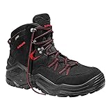 Lowa 5336 Elten S3 Boreas Arbeit GTX Mid Safety Boot, Größe 43, Schwarz / R