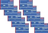 Herlitz Fahrtenbuch A6, 40 Blatt (10 Stück, DIN A6)
