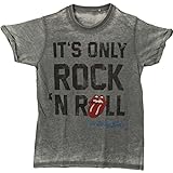 The Rolling Stones Herren It's Only Rock N' Roll (Burn Out) T-Shirt, Grau, XX-Larg