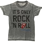 The Rolling Stones Herren It's Only Rock N' Roll (Burn Out) T-Shirt, Grau (Grey Grey), X-Larg