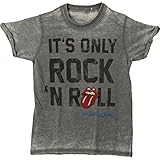 The Rolling Stones Herren It's Only Rock N' Roll (Burn Out) T-Shirt, Grau, XX-Larg