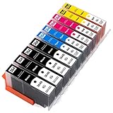 ESMOnline 10 kompatible XL Druckerpatronen (4 Farben) als Ersatz für HP 364 zu HP OfficeJet 4610, 4620; DeskJet 3520, 3070A B611; Photosmart Plus B209, B210; Photosmart Wireless B109, B110; Photosmart B010, B109, 5510, 5520, 6510, 6520, 7510, 7520