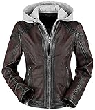 Gipsy Angy W18 LASANV Frauen Lederjacke dunkelrot 3XL 100% Leder Basics, Bik