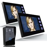 keduoduo 7'Video-türsprechanlage Intercom-Türklingel mit 1 stücke 1000tvl Outdoor Security CCTV-Kamera + 2 stücke Indoor Monitor Home Security