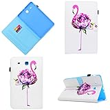 Qiaogle Tablet Case - PU Leder Schutzhülle Case Cover für Samsung Galaxy Tab S2 9.7 T810N / T815N (9.7 Zoll) - XX40 / Flaming