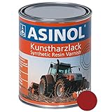 ASINOL Takeuchi Track rot hochglänzend 1 Liter, 1.000ml Kunstharzlack