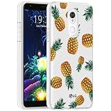 Vavies Schutzhülle für LG K40 / LG K12 Plus / X4 / Solo LTE / Harmony 3 / Xpression Plus 2 Handyhülle, dünn, stoßfest, klares Muster, weich, flexibel, TPU-Rückseite, Schutzhülle für LG K40 (Ananas)