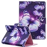 Coopts Universal 9-10 Zoll Tablet Hülle, Slim PU Leder Flip Stand Cover mit Karten Tasche für iPad 9.7 2018 2017/ iPad 2 3 4/ Galaxy Tab A 9.7/Tab E 9.6/Tab S4/Tab S3/Fire HD 10.1 Z