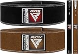 RDX 4” Gewichthebergürtel Hebelschnalle Leder, 10mm Genehmigt IPL USPA, Powerlifiting Trainingsgürtel Krafttraining Fitness Bodybuilding Gürtel, 10 Verstellbar Löcher, Gym Weight Lifting Belt, H