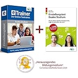 Einstellungstest Duales Studium Kombipaket: Online-Testtrainer + Buch | Über 3.400 Aufgaben mit allen Lösungswegen | Allgemeinwissen, Mathe, Sprache, Fremdsprachen, Logik,