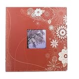 CZXKJ Albumsammlung Rotes Handwerk Papier 12-Zoll-Fotoalbum DIY. Große Selbstklebende Film Hochzeitsalbum Baby Memorial Wachstum Geschenkbox 300 Blätter Hochzeitsfirma, Familie,