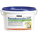 Pufas Fassadenweiss Acrylat 10 L Fassaden-Farbe Fassadenanstrich Fassadenfarb