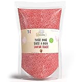 Greendoso-Zuckerwatte Zucker, Aromazucker 500 Gr Erdbeere (Natürliche Aromen und Farbstoffe) für Zuckerw