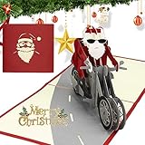 3D Weihnachtskarte 3D pop Up Grußkarte 3D Pop Up Weihnachts Grußkarten, Weihnachts- und Neujahrsgeschenke für Familie und Freunde (Weihnachtsmann)