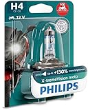 Philips automotive lighting 12342XV+BW X-tremeVision Moto +130% H4 Motorrad-Scheinwerferlampe, 1 Stück, w