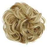PRETTYSHOP XL Haarteil Haargummi Hochsteckfrisuren Brautfrisuren Voluminös Gelockt Unordentlich Dutt Blond Mix G20E