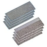 XUANXUAN NewRed Store 4 feuchte Pads & 4 trockene Pads waschbar und wiederverwendbar Mopping Pads für IROBOT BRAAVA Jet M6 (6110) Roboter Mopp (Color : Grau)