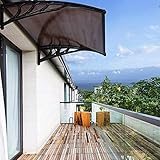 Tür Baldachin Braun Tür Fenster Baldachin Markise Sonne Regen Schutz Dachdecker Baldachin Sonnenschutz Tür Terrasse Abdeckung Uv. Schutzschattenabdeckung, erhältlich in 5 Größe (Size : 150x100x19cm)