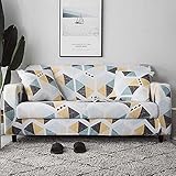 DDSGG Sofa-Cover Gedruckt Stil Slipcovers Sofa Cover Baumwolle elastische Sofa Abdeckung für Wohnzimmer Couch Cover Sofa Handtuch rutschfeste Sofa Slipcover mit elastischem Boden Sofa Schutzhü