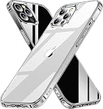 EWWE Crystal Clear Kompatibel mit iPhone 13 Pro Max Hülle Handyhülle - Nie Vergilbung - Stoßfeste Kratzfeste Schutzhülle Transparent Handyhü