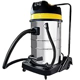 Syntrox Germany 3900 Watt 100 Liter Staubsauger Edelstahl Industriesauger Nass und Trockensaug