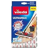 Vileda Ultra max Bodenwischer, Polyester, Weiß/Rot, 46 x 14,1 x 1,5