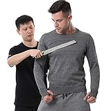 HTDHS Taktisches stichfestes T-Shirt, bequeme Stab Proof Weste, hochfestes Polyethylen, Anti-Schnitt-Messer Kleidung zur Reduzierung der Gefahr von scharfen Instrumenten (Farbe: Grau, Größe: L)