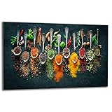 TMK | Herdabdeckplatte 80x52 cm 1-teilig Ceranfeldabdeckung Induktion Herdschutz Spritzschutz Glasplatte Deko Schneidebrett, Gewü