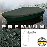 Premium Boot Persenning - Anka, Ruderboot, Schlauchboot, Angelboot & Co Bootsplane extrem reißfest (Olivgrün, 420 cm x 140 cm)