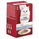 Gourmet Mon Petit Katzenfutter, Fisch, 6 x 50 g